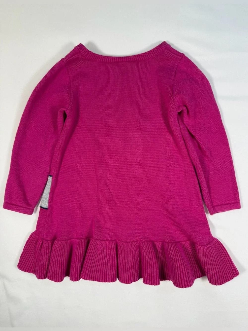 GYMBOREE Toddler Girls' Pink Dachshund Applique Long Sleeve Sweater Dress 18-24M
